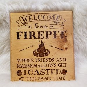 Hand Burned/ Hand crafted sign